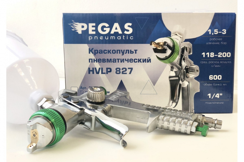 Краскопульт HVLP827 сопло 1.4 мм Pegas pneumatic